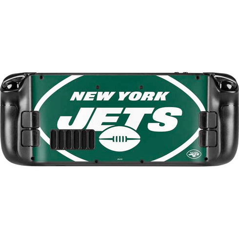NFL New York Jets Large Logo Steam Deck Handheld Gaming Computer Skin